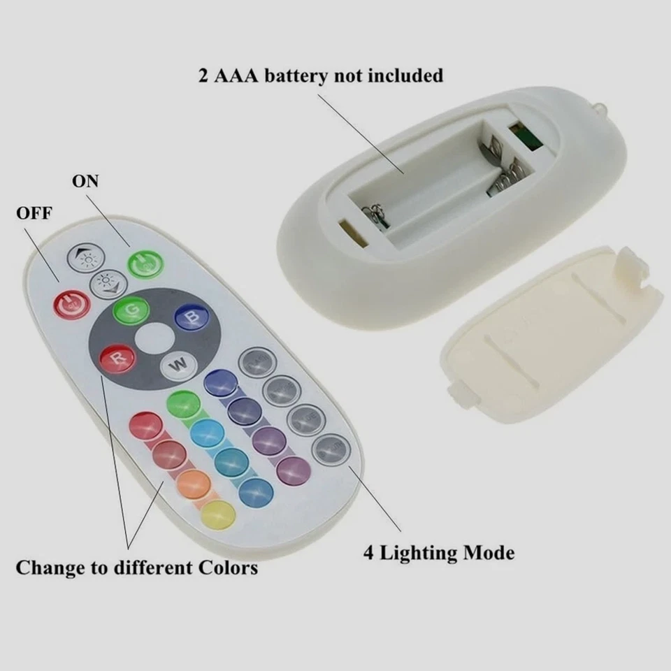 DC 12V-24V 36A Controller + 24Key RGB Remote Controller For 3528 5050 LED Lights - Image 2 of 4