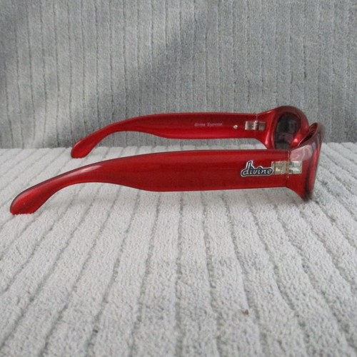 Occhiali da sole donna Divine Eyewear Selene rosso/fumo nuovi con etichetta - Foto 5 di 7