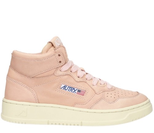 AUTRY MEDALIST 01 MID 'PEACH' SNEAKERS SCARPE DONNA AUMWGG28 - Picture 1 of 5