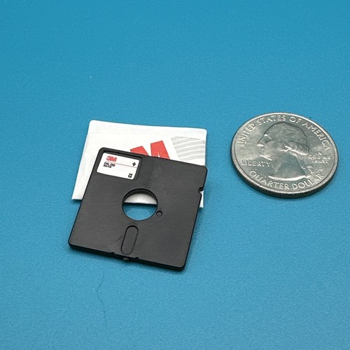 Mini Marken Retro 3m schwarz Diskette Common - Bild 2 von 3