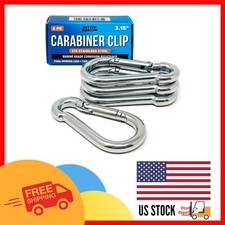 Stainless Steel Carabiner Clips - Marine Grade  Heavy Duty, Mini to Large Sizes