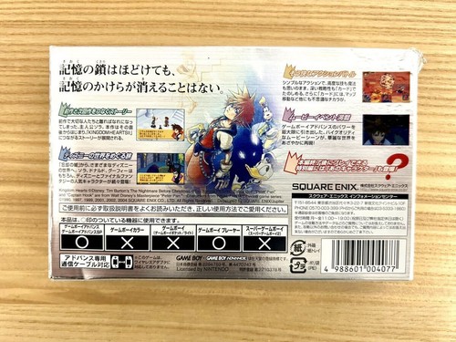 Kingdom Hearts Cadena de Recuerdos con Caja Instrucción SQUARE ENIX AGB-P-B8CJ GBA - Imagen 2 de 10