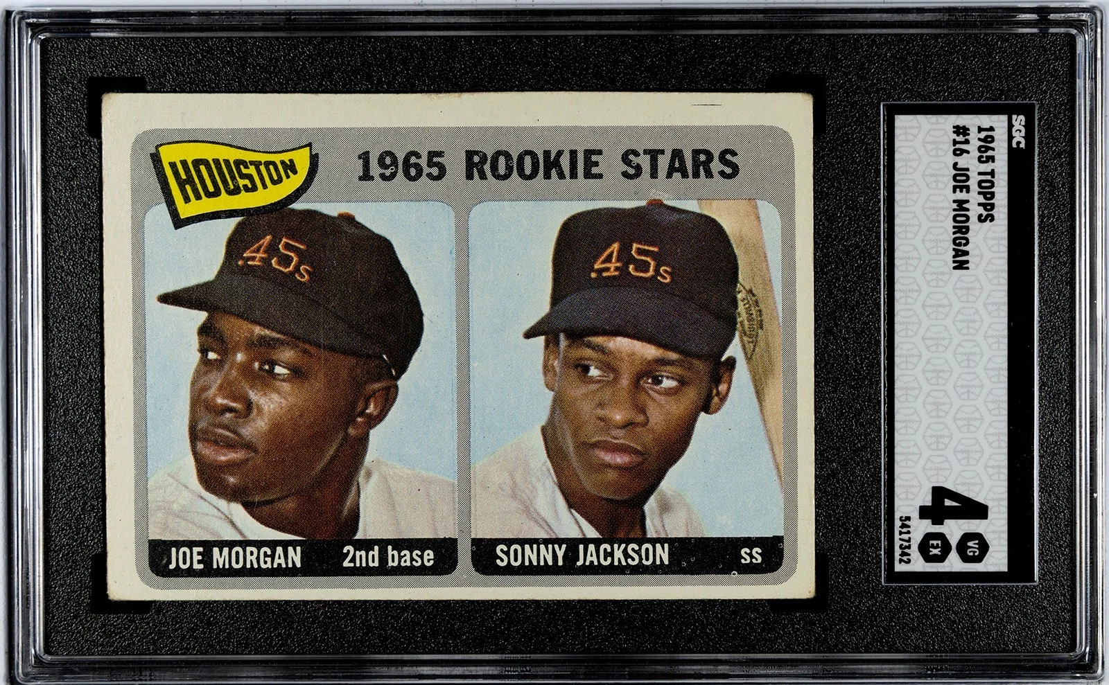 Deal for 1965 Topps #16 Joe Morgan / Sonny Jackson RC SGC 4 VG-EX HOF Rookie
