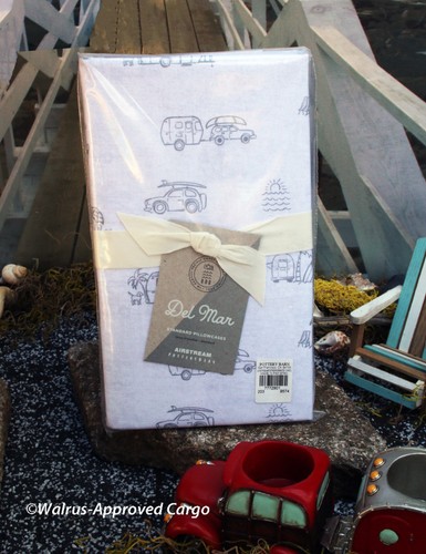 POTTERY BARN AIRSTREAM KISSENBEZÜGE (2) -NEU MIT ETIKETT- GENIESSEN SIE SÜSSE TRÄUME VON DER OFFENEN STRASSE