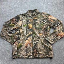 RealTree Jacket Adult Medium Brown Workwear Hunting Fleece Lined Camo Coat Mens