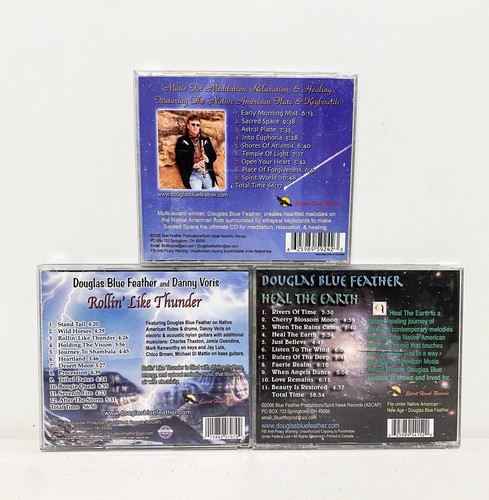 Douglas Blue Feather AUTOGRAPH LOT OF 3 CD's SIGNED Heal The Earth Sacred Space - Picture 2 of 5