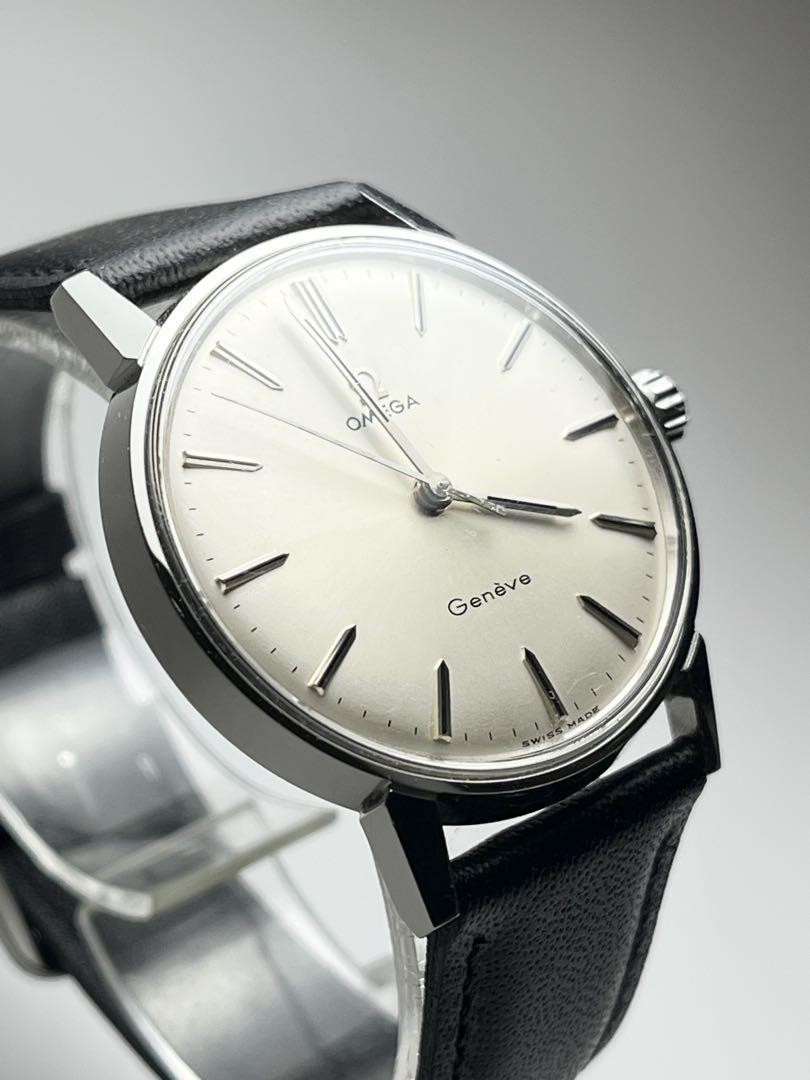 時計 Omega Geneve Date Silver AT REF NO.582 Omega Geneve Date Silver AT REF NO.582
