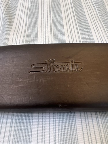 SILHOUETTE Sunglasses Eyeglasses Case Clamshell Case Bronze L#0046 - Picture 2 of 11