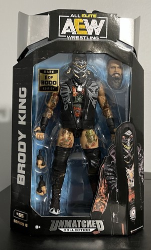 Jazwares AEW Unmatched BRODY KING Limited 1/3000 CHASE New (See Pics)