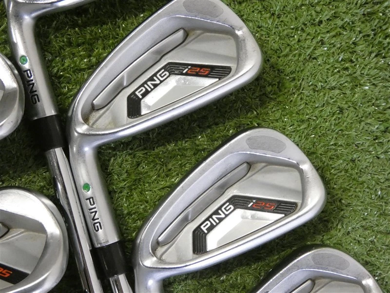 Hierros para mano izquierda Ping i25 5-W y U CFS acero rígido punto verde 2,25* vertical Foto 2 de 4