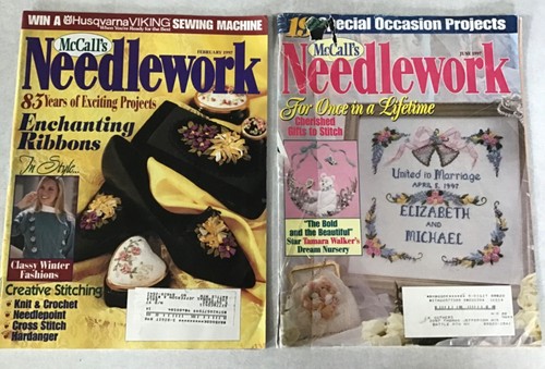 24 McCALLS NEEDLEWORK & CRAFTS Magazines 1967-1997 Christmas Knit & Crochet - Picture 16 of 20