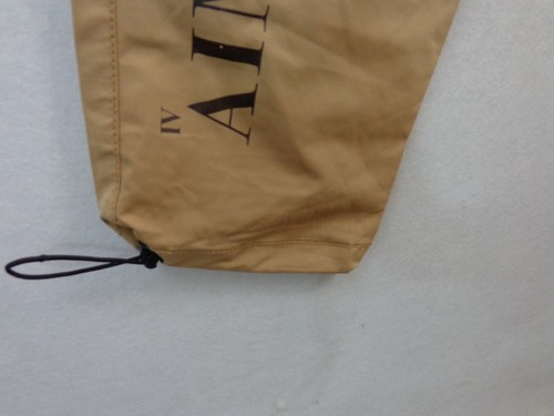 WT02 Cargo Pants Men's L Tan Elastic Waist Drawstring Cinch Ankle Cargo Pockets - Bild 10 von 13