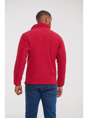 Mens Fleece Jacket Full Zip Up Plain Soft Warm Outdoor Zipped Jumper Russell - Picture 24 of 30