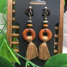 3 Bronze-tone Bohemian Retro Clip-On Earring Set New Free Ship 137