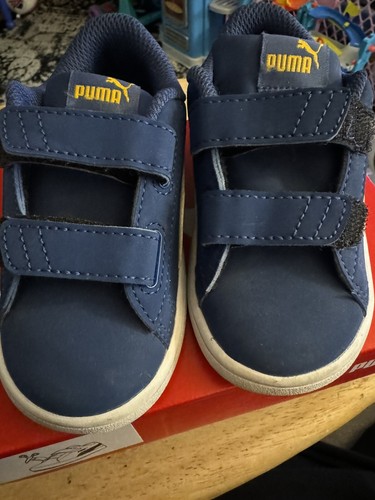 PUMA SCARPE BAMBINI TAGLIA 8C (USA) PUMA SMASH V2 BLU - Foto 5 di 8