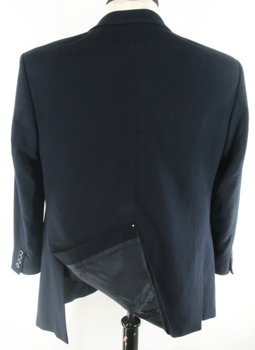 Loro Piana Hugo Boss Men's Blue Cashmere Wool Sport Coat Blazer Jacket Size 44R - Picture 8 of 8