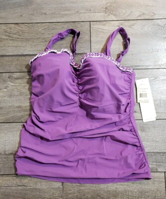 Profile by Gottex Women's Standard Kundala Wired Cup Tankini, Sz 40E