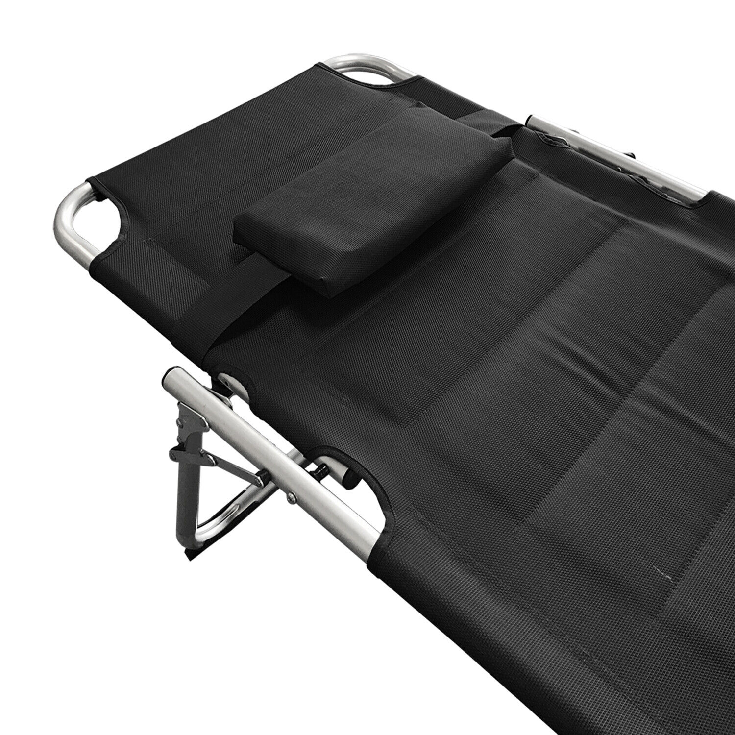 XXL Sonnenliege Gartenliege Liege Aluminium gepolstert Anthrazit L200xB70cm