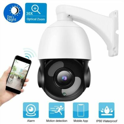 4.5/'/' 30X Zoom 1080P 2MP Outdoor HD PTZ IP Speed Dome Camera IR Night CMOS Auto