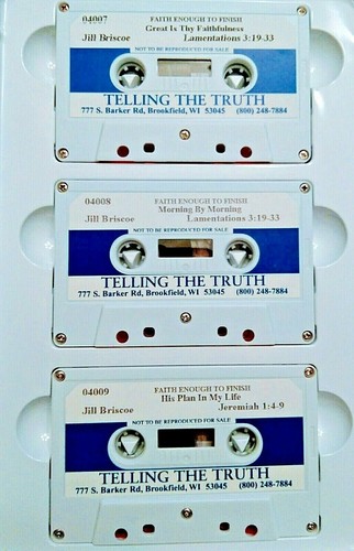 Faith Enough To Finish By Jill Briscoe. 6 Cassettes. Hard Cover Case. Good Cond. - Picture 4 of 7