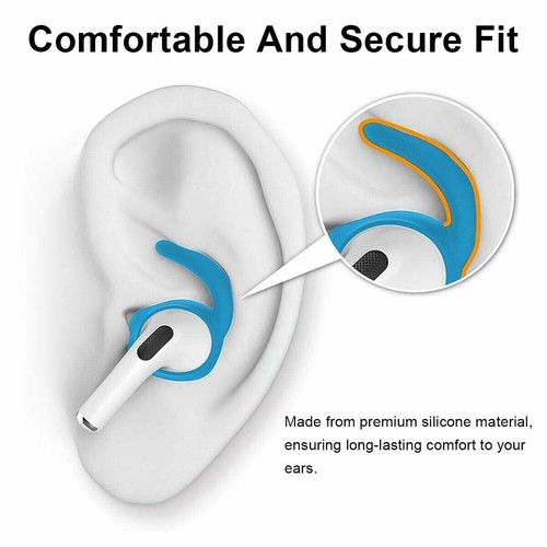 Neu Silikon Ohrhaken Schutz Zubehör Cover für Apple Airpods Pro 2019 - Bild 14 von 54