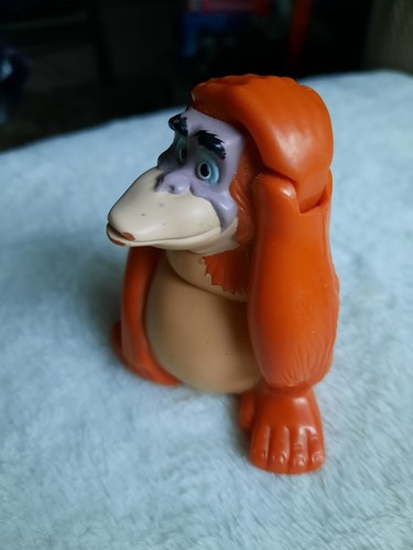 Vintage 1997 Disney 3" Actionfigur König Louie Orang-Utan #4 McDonalds Dschungel Buch Spielzeug - Bild 8 von 10