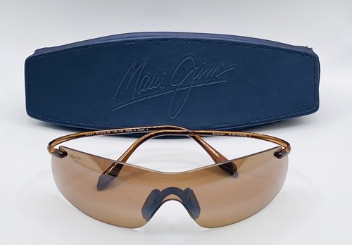 Maui Jim Breakwater MJ 510 26 Bronze Sonnenbrille Made in Japan mit blauem Etui