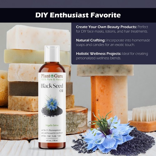 8 oz. Carrier Oil 100% Pure Natural Cold Pressed For Skin, Hair Growth, Massage - Picture 45 of 312