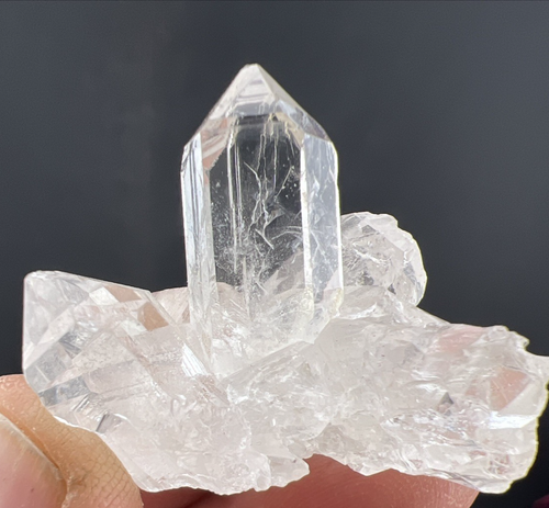 Point De Quartz Clair Lemurien - Spécimen Minéral Naturel - Pièce Unique De Collection Ou Décoration Spirituelle - 4