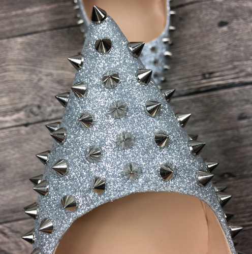KILLER SPIKE STILETTO PUMPS pointed court shoes HIGH HEELS rivet 6-12CM heel - 第 4/15 張圖片