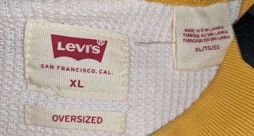 Levi's SWEATSHIRT CREW GOLDEN APRICOT SIZE-XL - Picture 7 of 10