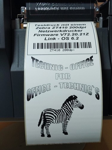 ZT41042-T0E0000Z Zebra Drucker ZT410 200dpi LAN, USB, Bluetooth, seriel. - Afbeelding 3 van 5