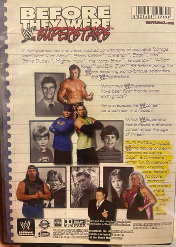 WWF WWE Before They Were Superstars 1 region 4 DVD (pro wrestling / Kurt Angle) - Picture 2 of 3