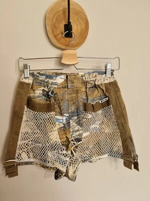 OLIVE MADE IN FRANCE : MAGNIFIQUE SHORT VINTAGE 80S FILET RARE STYLE CREATEUR - Photo 1/4