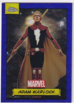 Topps Marvel Chrome 2024 Card Nr. 4 Adam Warlock Blue Wave Refractor 126/150