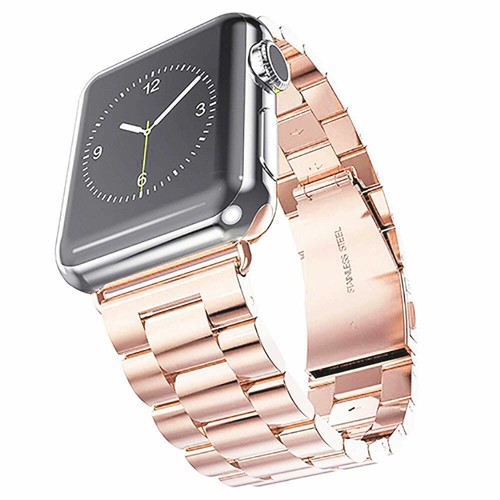 Für Apple iWatch 2/3/4/5/6/SE/7/8/9/10 Series Stahl Armband Uhr Metallband Schließe - Bild 23 von 52
