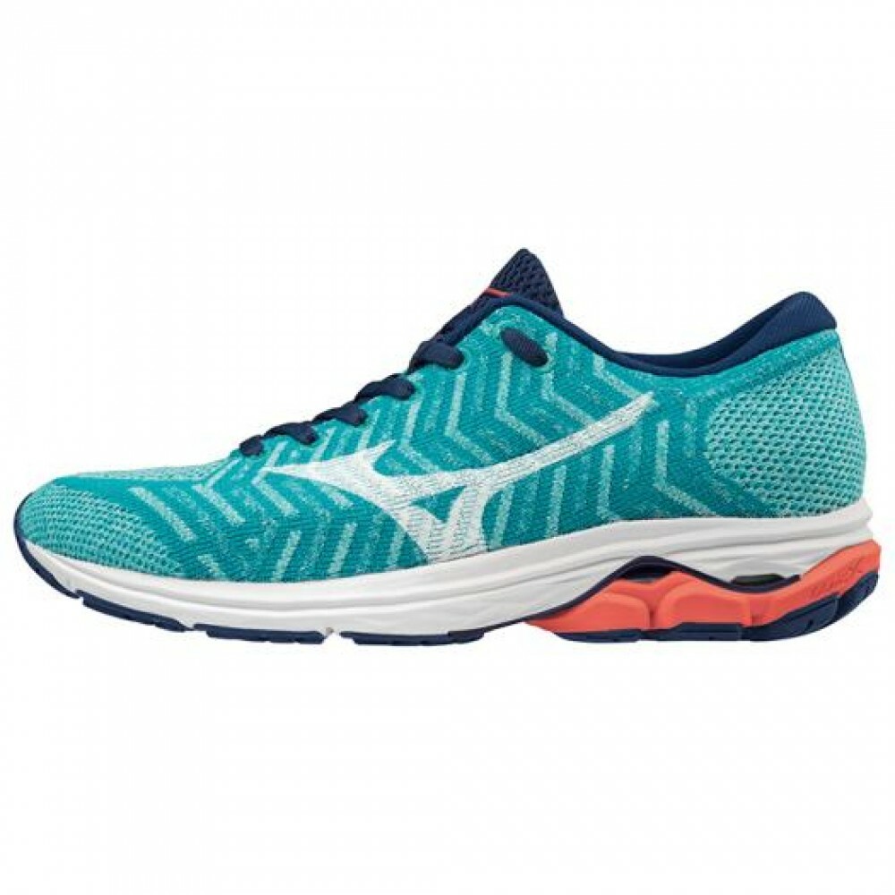 Mizuno Women Running shoes WAVEKNIT R2 J1GD1829 Turquoise x White x Coral Mizuno Women Running shoes WAVEKNIT R2 J1GD1829 Turquoise x White x Coral