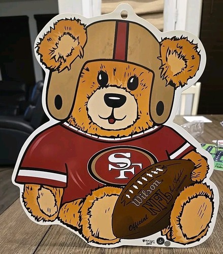 Vintage Rare San Francisco 49ers Bear Sign Display WinCraft Sports - Picture 1 of 2