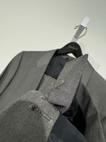 Armani Collezioni Su Misura Bespoke Mens Gray 2 Piece Suit Size 42R W36 X 29 - Picture 9 of 21