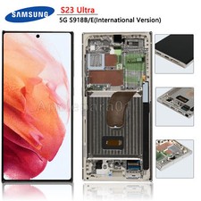 OEM For Samsung Galaxy S23 Ultra 5G S918B/E OLED Display Touch LCD Screen Sliver