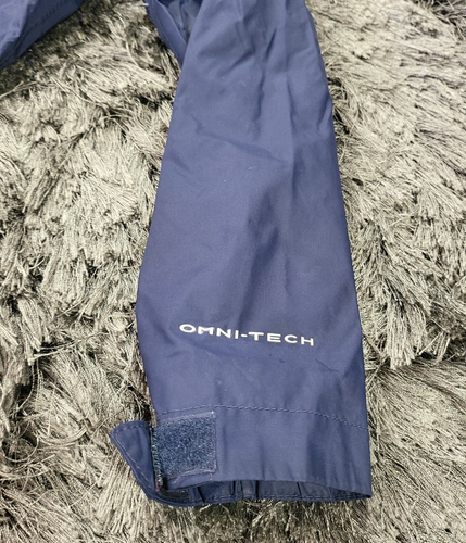 Columbia Windbreaker Jacket Kids XS (6-7) Blue Hooded Rain Omni-Tech Full-Zip - Picture 4 of 18
