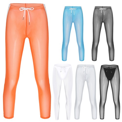 Freebily Men's Compression Pants See-through Gym Ballet Dance Sports AU - Picture 2 of 88