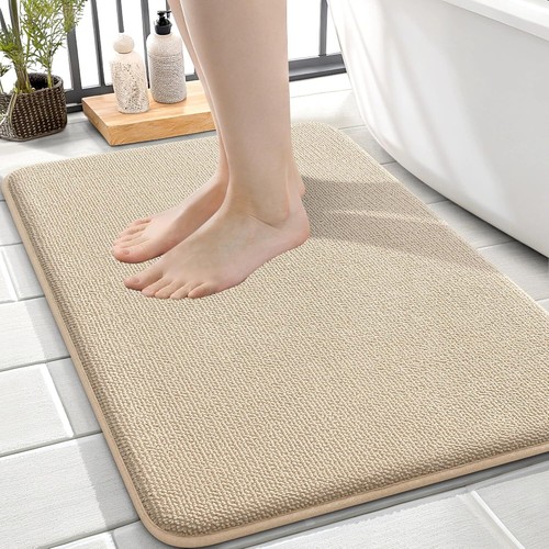 Extra Soft Memory Foam Bath Mat Non-Slip Quick Dry Absorbent Rug for Bathroom - Picture 11 of 63