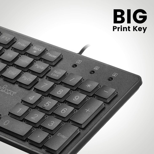 PERIBOARD-317 USB-Tastatur mit kabelgebunden beleuchtet Big Print Letter mit ... - Bild 3 von 7