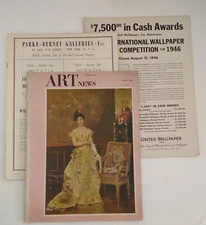 L@@K  Art News Magazine 1946 April Gauguin Jewelry Chardin perfume ad