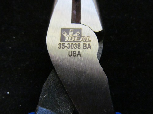 NEW IDEAL 35-3038 BA LONG NEEDLE NOSE ELECTRICAL PLIERS SIDE CUTTER FREE SHIP - Picture 3 of 3