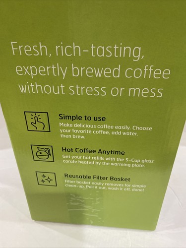Parini 5-Cup Compact Drip Coffee Maker NEW - Picture 3 of 3
