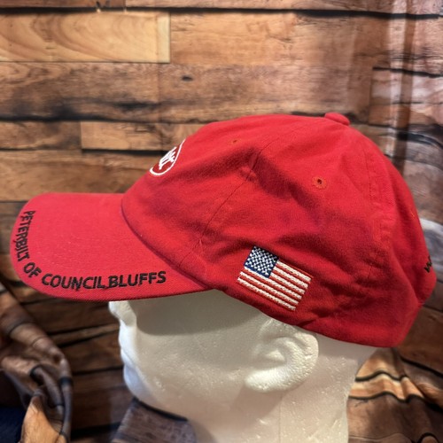 Midwest Peterbilt Of Council Bluffs Gorra Gorra Roja Ajustable H & L Correa Camión - Imagen 4 de 8