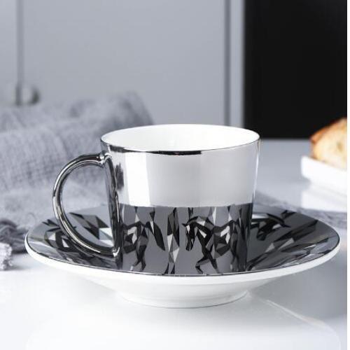 Spiegel Reflexion Tasse Kreatives Pferd Anamorphe Tasse Kaffee Tee Set mit Untersetzer - Bild 14 von 21