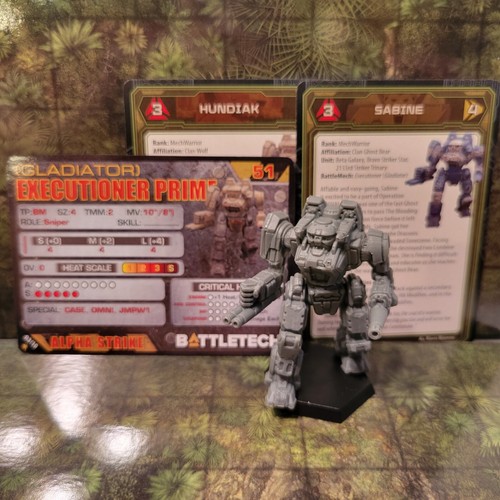 Miniaturas BattleTech - Mecánico y cartas de verdugo/gladiador - Invasión de clanes - Imagen 5 de 5
